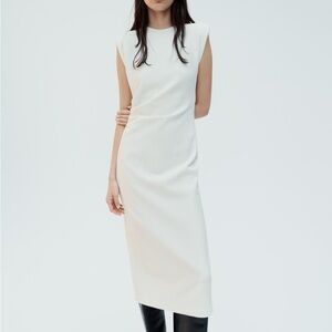 Zara white dress size small brand new